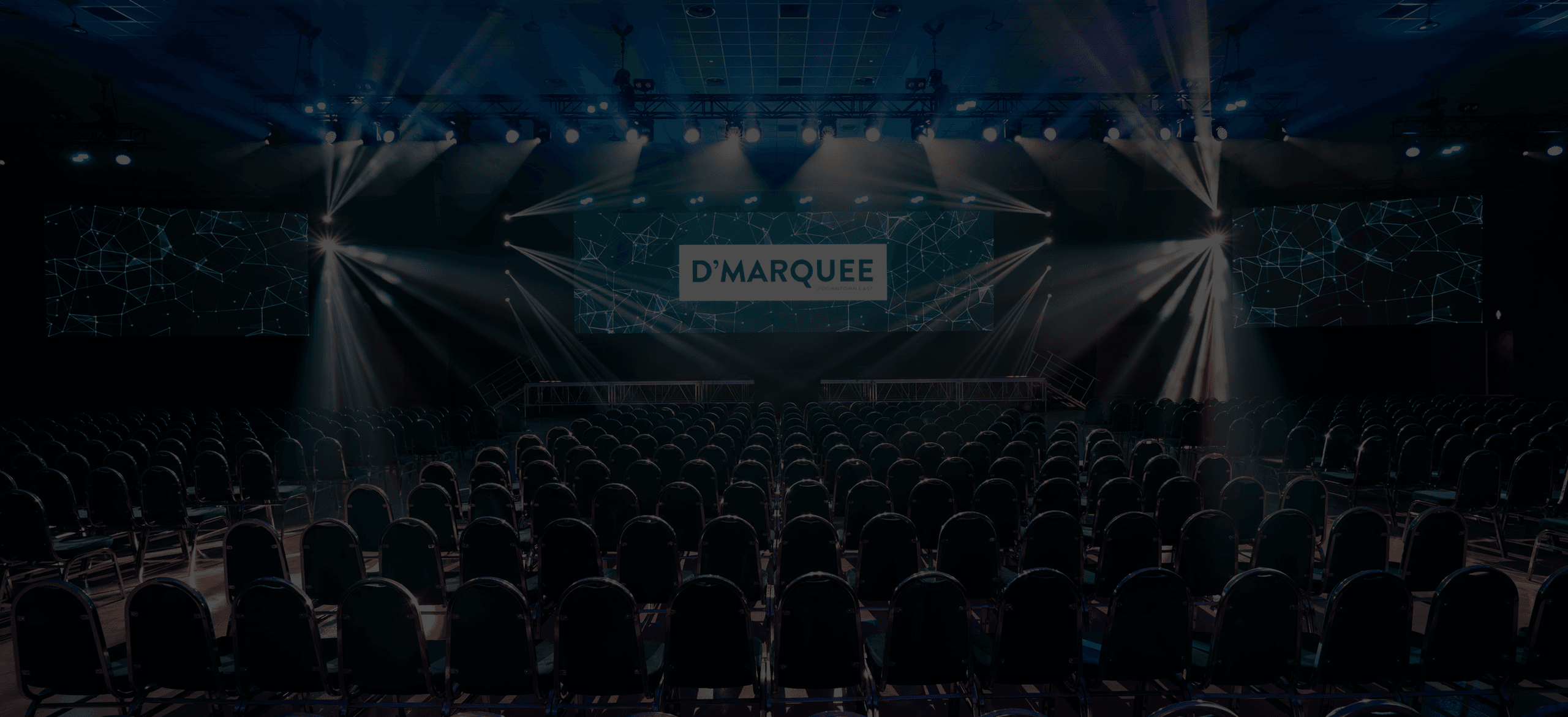 D'Marquee venue interior banner