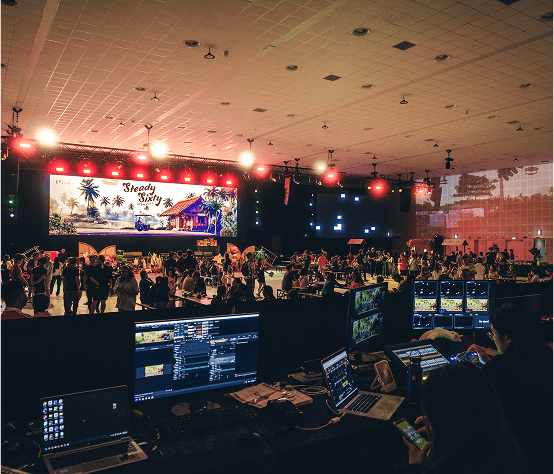 Professional event support and AV setup