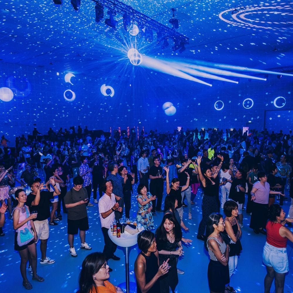 Night of Colors themed corporate celebration at DMarquee
